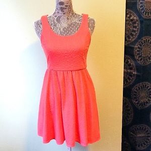 Lauren Conrad coral cocktail dress